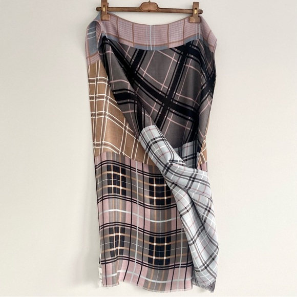 INC Patchwork Plaid Scarf NWT - Picture 5 of 10